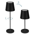 Eglo Cabozo bordlampe med genopladeligt batteri sort